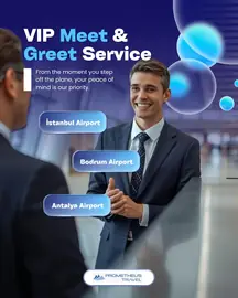 Prometheus Travel — Havalimanı VIP karşılama hizmetini anlatan post